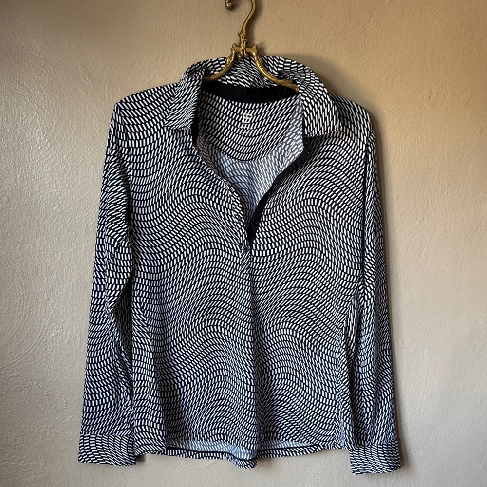 EPNY Long Sleeve Golf Polo Size Large
